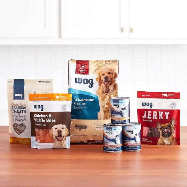 Amazon Brand - Wag Wholesome Grains Dry Dog Food with Salmon and Brown Rice, 30 Lb Bag (Pack of 1)7