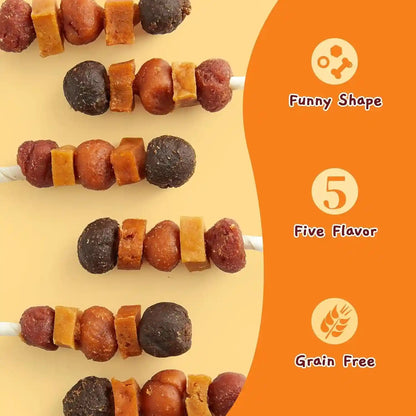 Jungle Calling Multi-Flavor Dog Kabob Treats, Edible Rawhide Stick, 10.6 Oz | Premium Snacks for Medium & Large Dogs, Made with Chicken, Duck, Beef, Sweet Potato and Pumpkin, Perfect for Special Moments2