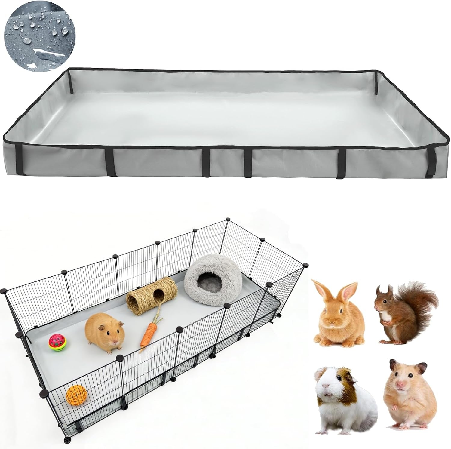 dzwlkj-guinea-pig-cage-liner-tarp-bottom-waterproof-and-washable-available-in-22-sizes-base-also-for-rabbits-bunny-chinchesillas-hedgehog-ferrets-and-other-small-animals24x48-inches