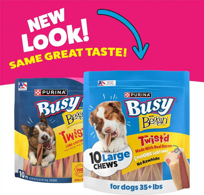 Purina Busy with Beggin' Dog Treats, Twist'D - 10 Count (Pack of 1)2