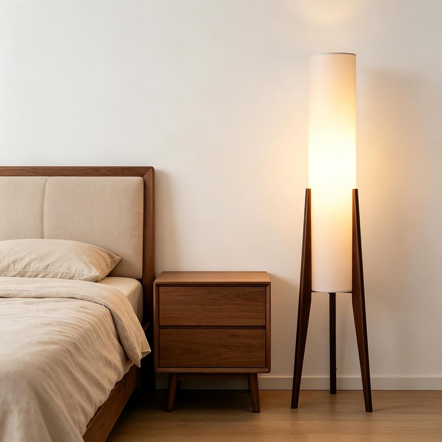 mid-century-tripod-floor-lamp-with-white-fabric-shade-modern-wood-standing-light-with-e26-base-for-bedroom-living-room-home-decor-walnut-tripod-holder