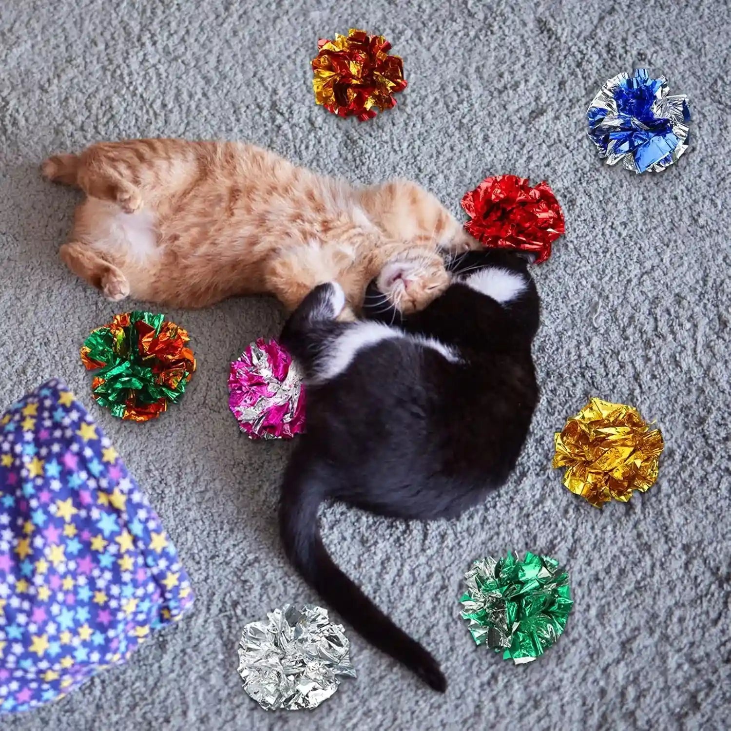 silkfly-30-pcs-polyester-film-crinkle-balls-cat-toys-2-36-interactive-crinkle-ball-colorful-balls-chew-toy-for-cat-chase-ball-toys-attract-cats-for-indoor-cats-and-kittens-to-keep-fit-and-active