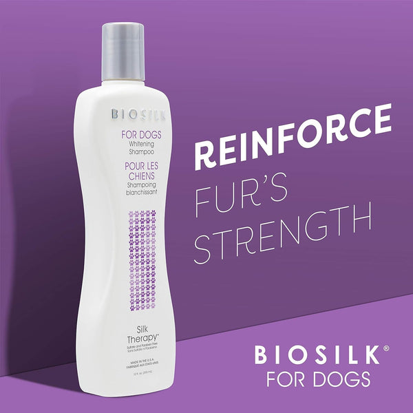 Biosilk Silk Therapy Whitening Dog Shampoo, Brightening Pet Shampoo with Silk Protein for White and Light Colored Coats, Enhances Shine and Softness, Ph Balanced Dog Wash, 12 Fl Oz | Brightening Formula with Silk Protein Enhances Shine and Softness for White and Light Coats4