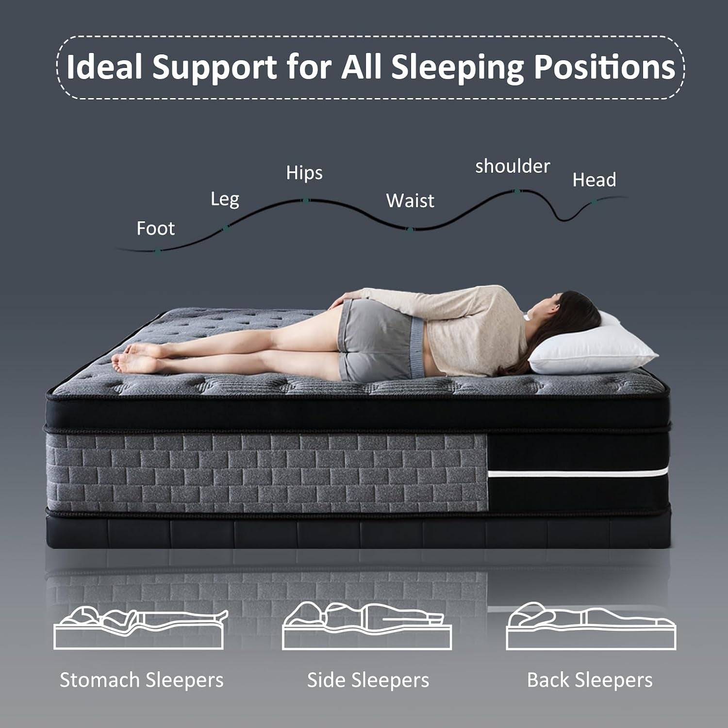 queen-size-mattress-12-inch-hybrid-mattress-in-a-box-individually-pocket-springs-medium-firm-feel-for-pressure-relief-breathable-comfort-certipur-us-certified