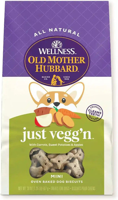 Old Mother Hubbard Wellness P-Nuttier Dog Biscuits, Natural, Training Treats, Peanut Butter Flavor, Mini Size, (20 Ounce Bag)31