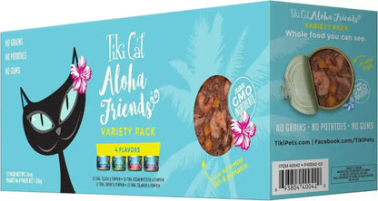 Tiki Cat Friends Wet Cat Food Tuna Variety Pack, 5.5 Oz. Cans (8 Count)15