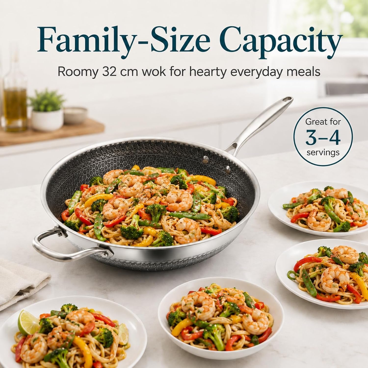 12-6-inch-stainless-steel-honeycomb-wok-pan-with-standing-glass-lid-flat-bottom-stir-fry-pan-for-induction-gas-electric-stoves-physical-stick-resistant-surface-dishwasher-safe