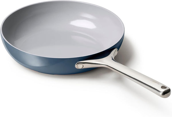 Caraway Non-Stick Ceramic Frying Pan (2.7 Qt, 10.5") | Non-Toxic, PTFE and PFOA Free, Oven Safe and Compatible with All Stovetops (Gas, Electric and Induction), Navy1