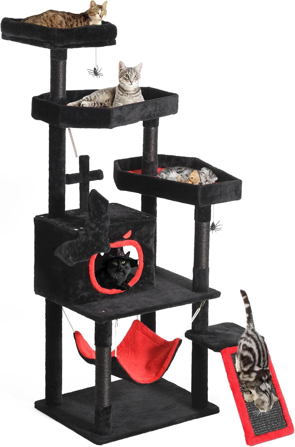 yitahome-gothic-cat-tree-with-coffin-bed-63-tall-cat-tower-for-indoor-cats-with-top-perch-spacious-cat-condos-spider-hanging-balls-comfy-hammock-scratching-post-and-ladder-black-halloween-cat-tower-with-top-perch-spacious-cat-condos-spider-hanging-balls-comfy-hammock-scratching-post-and-ladder