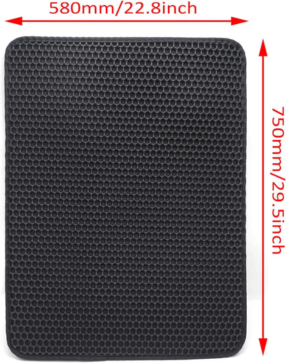 XKMT- Animal Pet Supplies Cats Litter & Housebreaking 75X58 Black Cat Litter Mat Double Layer Pad Trapper Folding Pad EVA Foam Rubber4