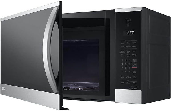 1.8 Cu. Ft. 30 In. W Smart over the Range Microwave Oven with Easyclean in Printproof Stainless Steel 1000-Watt5