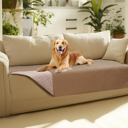 Luciphia 100% Waterproof Couch Cover Blanket for Dogs Anti-Slip Pet Couch Protector Sofa Mat Puppy Cat Blanket with Non-Slip Bottom, Navy Blue, 30X70 Inch38