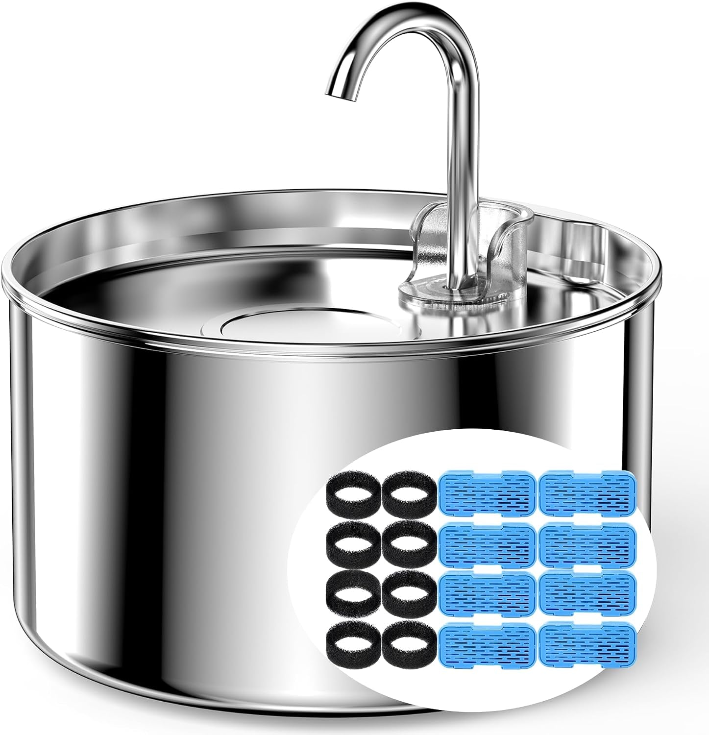 cat-water-fountain-stainless-steel-6-filters-3-sponges-pet-water-fountain-24-7-keep-the-water-fresh-74oz-capacity-ultra-quiet-no-sputter-compact-easy-to-clean