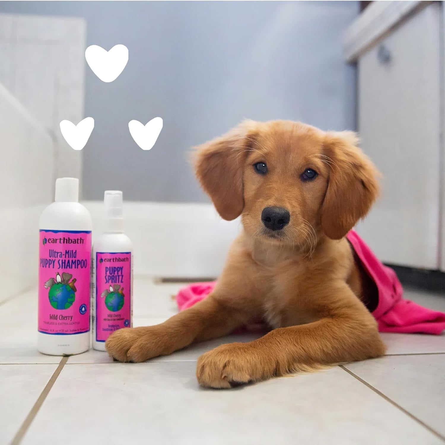 earthbath-ultra-mild-wild-cherry-puppy-shampoo-made-in-usa-16-oz-1-pack-extra-gentle-tearless-dog-shampoo-deodorizing-dog-wash-cruelty-free-puppy-supplies