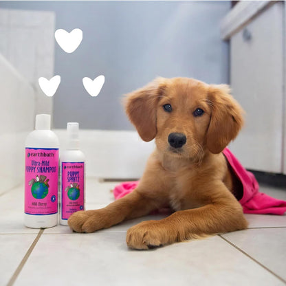 Earthbath Ultra-Mild Wild Cherry Puppy Shampoo, Made in USA, 16 Oz (1 Pack) | Extra Gentle & Tearless Dog Shampoo, Deodorizing Dog Wash, Cruelty Free Puppy Supplies4