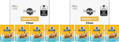 Pedigree Dentastix Small & Toy Breed Dog Dental Treats, Fresh, 102 Count | Triple Action Dental Care, Reduces Tartar, Cleans Teeth, Freshens Breath, for Dogs 7-22 Lbs, No Added Sugar/Fillers15