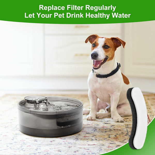 8 Pack Replacement Filters for DF10 & DF30 Automatic Pet Water Dispenser, Triple Filtration Dog Water Filter Replacement, Carbon Cat Water Fountain Filters7