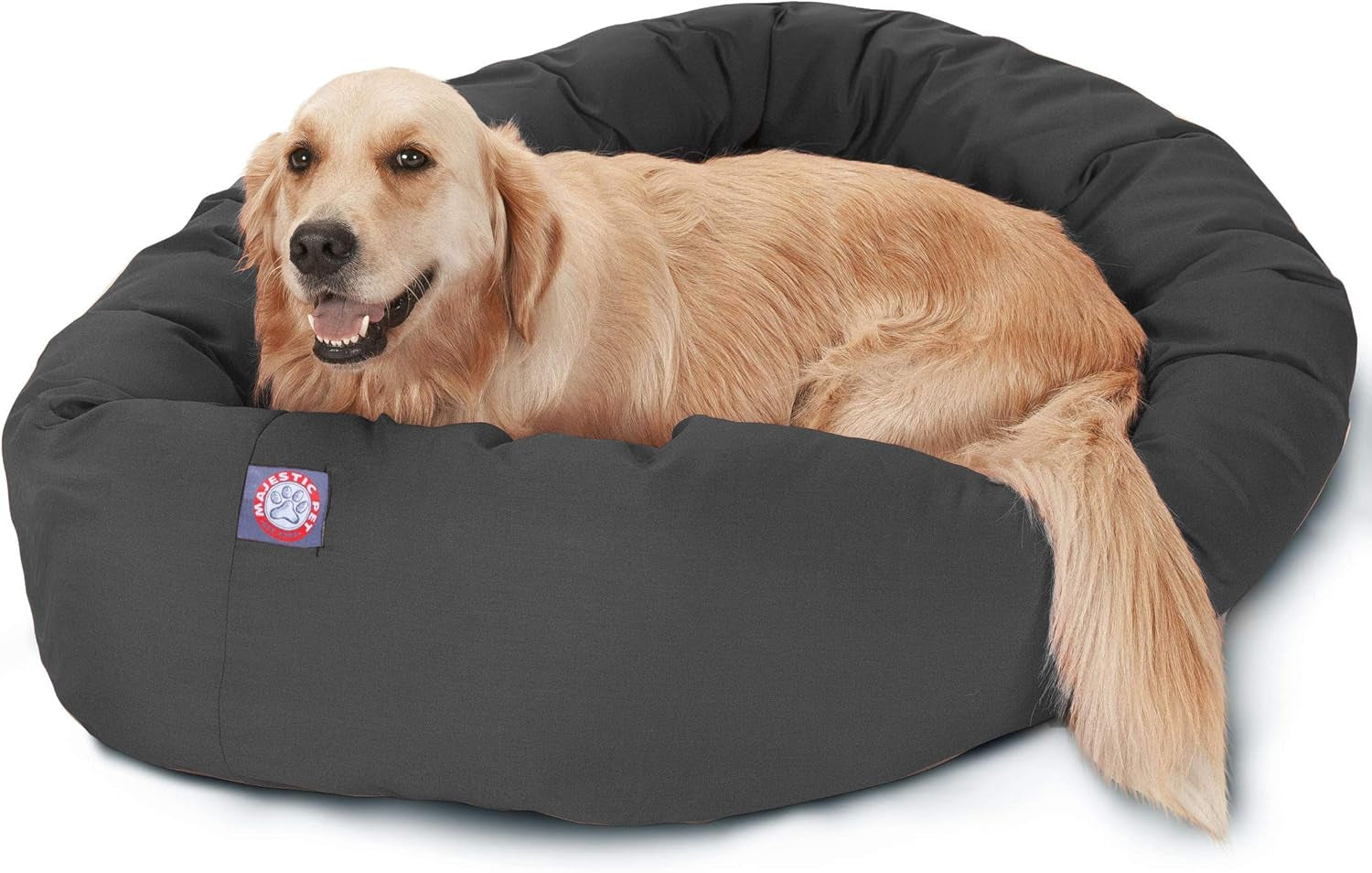 majestic-pet-40-inch-bagel-calming-dog-bed-washable-cozy-soft-round-dog-bed-with-spine-support-for-dogs-to-rest-their-head-fluffy-donut-dog-bed-40x29x9-inch-round-pet-bed-large-blue