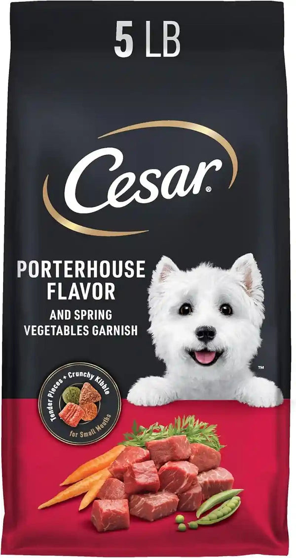 Cesar Small Breed Dry Dog Food, Filet Mignon & Spring Vegetables, 12 Lb | Made in USA, Real Beef #1 Ingredient, 26 Essential Nutrients, Supports Small Breed Health, No Artificial Flavors21