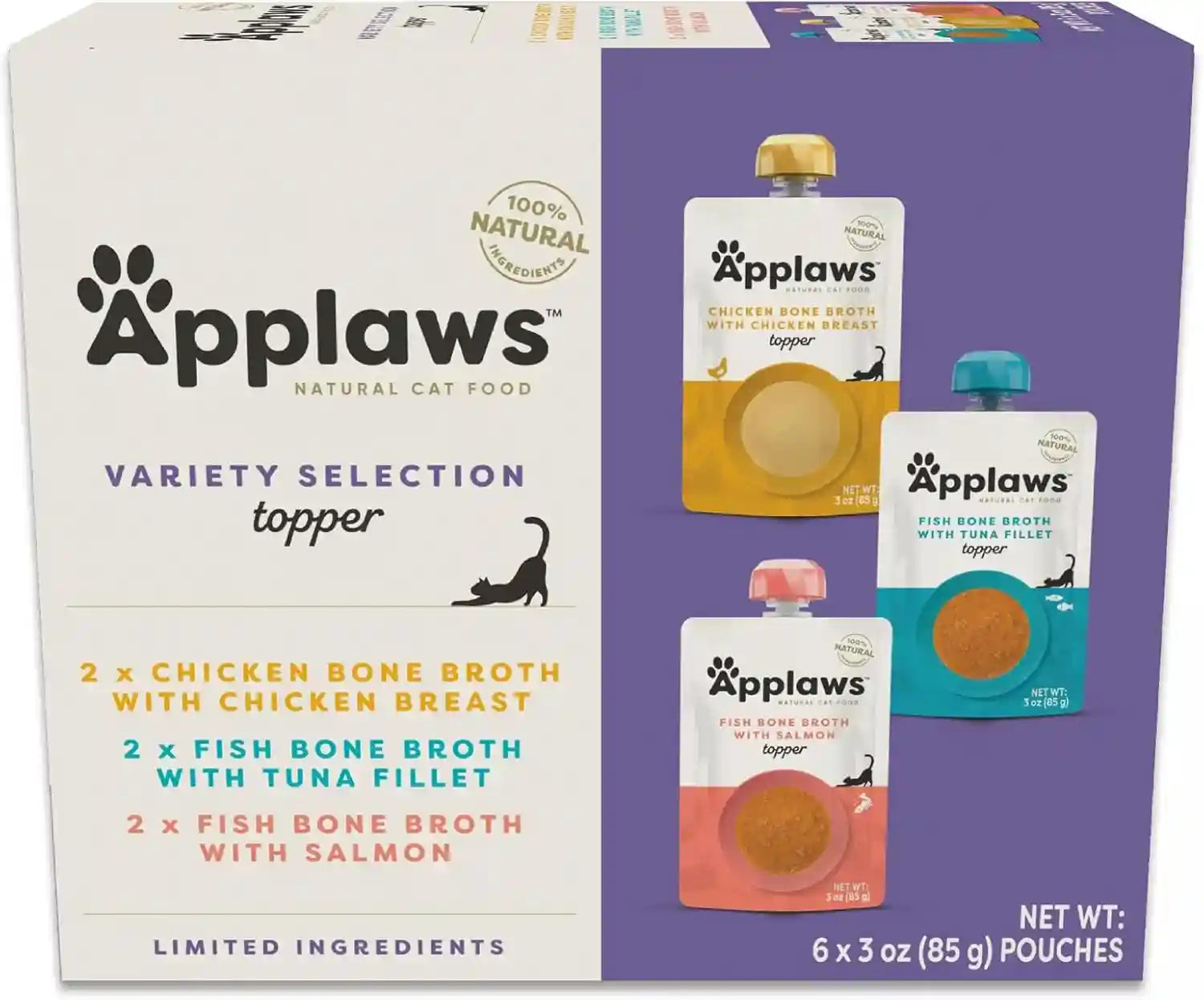 applaws-fish-chicken-variety-bone-broth-cat-food-topper-6-pack-3oz-pouch-100-natural-high-quality-ingredients-high-protein-no-artificial-additives-limited-ingredients