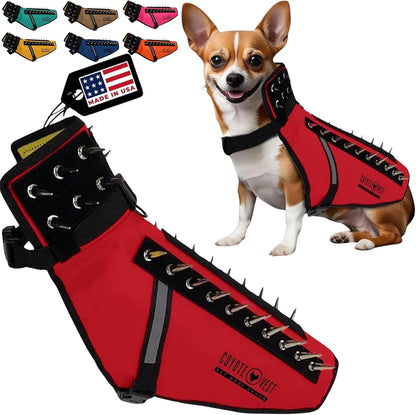 Coyotevest Dog Harness, Stab-Resistant Coyote Vest, Small, Neon Pink | Reflective Stab-Resistant Vest Helps Protect Small Dogs from Coyotes, Aggressive Dogs and Birds of Prey, Made in the USA36