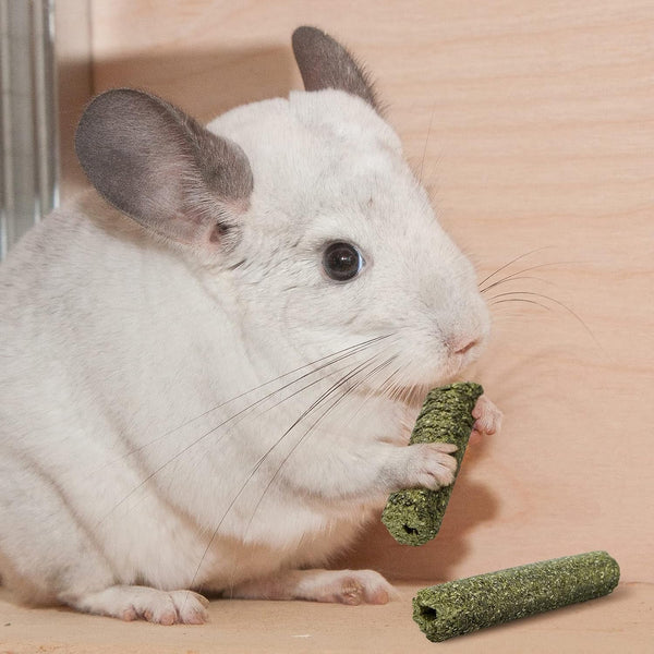 Niteangel 20Pcs Natural Timothy Hay Sticks, Timothy Molar Rod for Rabbits, Chinchilla, Guinea Pigs and Other Small Animals. | Helps Alleviate Teeth Grinding & Reduces Boredom - Fun Safe Snack Treats for Chinchilla Guinea Pig Rabbit and Other Small Pet3