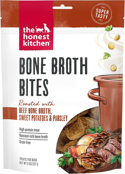 The Honest Kitchen Bone Broth Bites: Roasted with Beef Bone Broth & Sweet Potatoes, 8 Oz Bag1