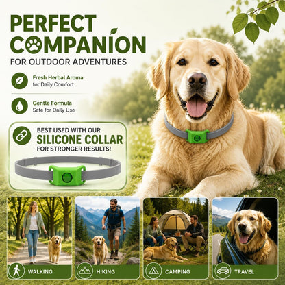 Dog Collar, Adjustable Dog Collar Holder Small Medium Large Dogs | Waterproof Dog Collar Silicone Dog Airtag Holder with 2Pcs Refills4