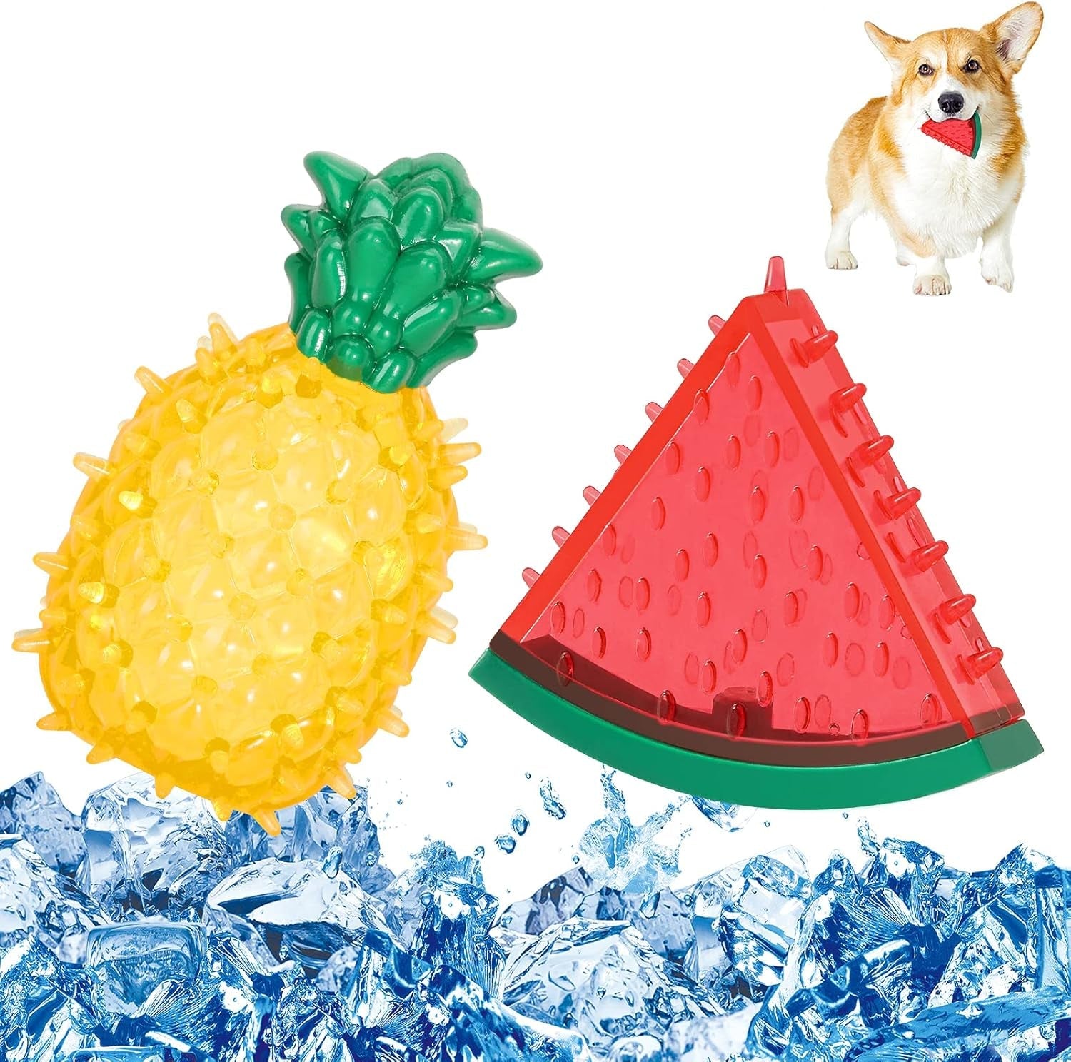 pawaboo-pet-teether-cooling-chew-toys-freezable-teething-toy-for-puppies-watermelon-and-pineapple-shape-freeze-interactive-toys-in-summer-frozen-dog-treat-training-tools-for-small-and-medium-dogs