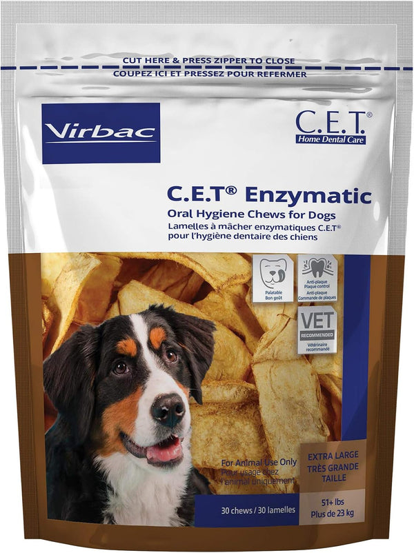Virbac C.E.T. Enzymatic Oral Hygiene Chews, Extra Large Dog, 30 Count1