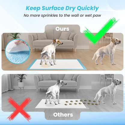 Puppy Pads for Dogs 32"X36" 60 Count, Thicken Disposable Pet Pee Pads | Extra Large & Non-Slip, Leak-Proof Incontinence Underpads, Super Absorbent & Quick-Dry, Jumbo Potty Pad for Cats Rabbits5