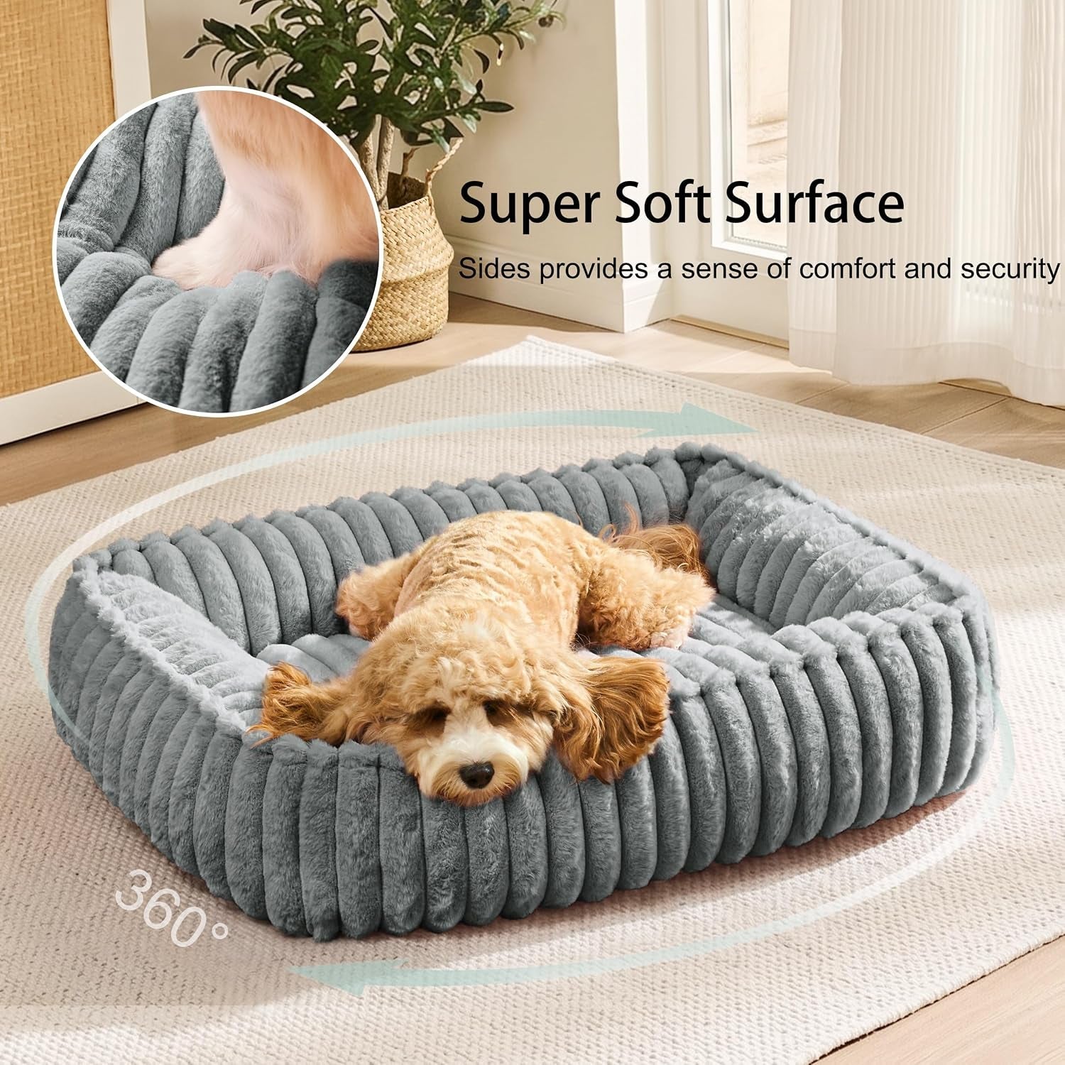 small-dog-bed-calming-cat-bed-for-indoor-cats-20-x16-sage-grey-rectangle-orthopedic-pet-sofa-bed-washable-anti-anxiety-soft-puppy-couch-nonskid-bottom-furry-cuddler-up-to-9-lbs