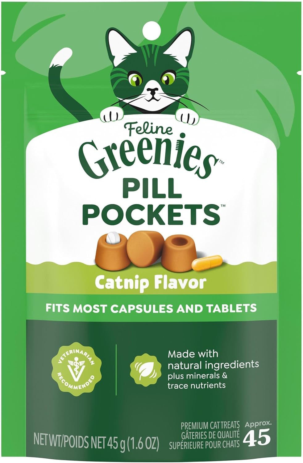 greenies-feline-pill-pockets-soft-cat-treats-chicken-flavor-85-count-1-vet-recommended-moldable-pocket-hides-pills-no-artificial-flavors-or-preservatives-real-ingredients