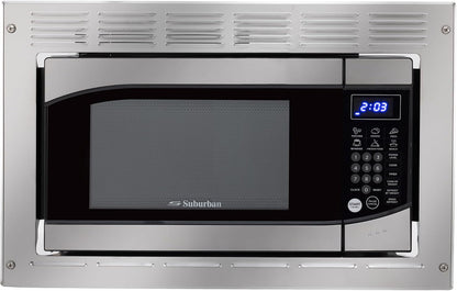 0.9 Cu. Ft. RV Microwave Stainless Steel | 900W, 10 Power Levels, 6 Express Cook Presets, Instant Start, Child Safety Lock, Removable Glass Turntable2