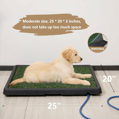 Nesightion——Dog Toilet That Can Drain Water, Dog Urinal.25 * 20 * 2 in | Includes a 6.6-Foot Drainage Pipe That Allows Pet Urine to Flow Away Directly, Saving the Owner'S Time4