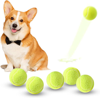 ZIYIZE Mini Tennis Balls, 6 Pack 2 Inch Dog Tennis Balls, Easy Catching Pet Playing Ball for 2 Inch Dog Ball Launcher1