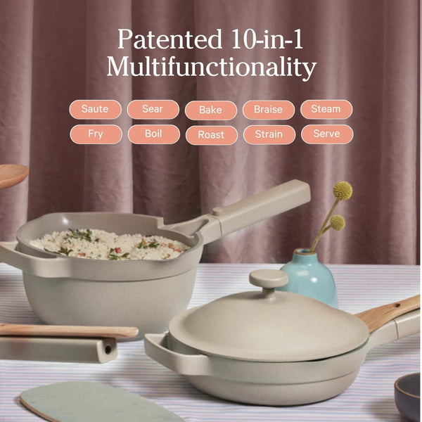 Our Place Mini Cookware Duo, 6-Piece Ceramic Nonstick Cookware Set | Ceramic Cookware Set with Mini Always Pan & Mini Perfect Pot; Pfas-Free, Induction & Oven Safe to 450°F, Non-Toxic Cookware4