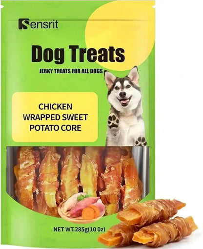 Duck Meat Wrapped Sweet Potato Dog Treats - 10 Oz (285G) Natural Jerky, Hypoallergenic for Sensitive Stomachs, Fiber-Rich, Healthy Snacks for Dogs11