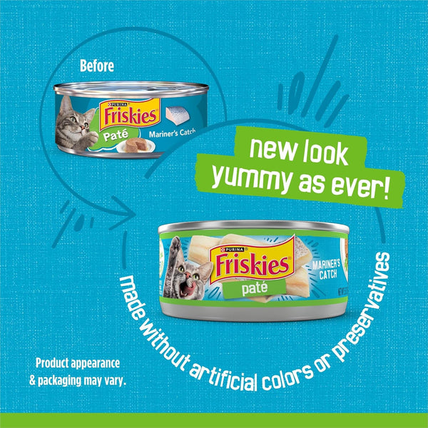 Purina Friskies Wet Cat Food Pate, Mariner’S Catch - (Pack of 24) 5.5 Oz. Cans2