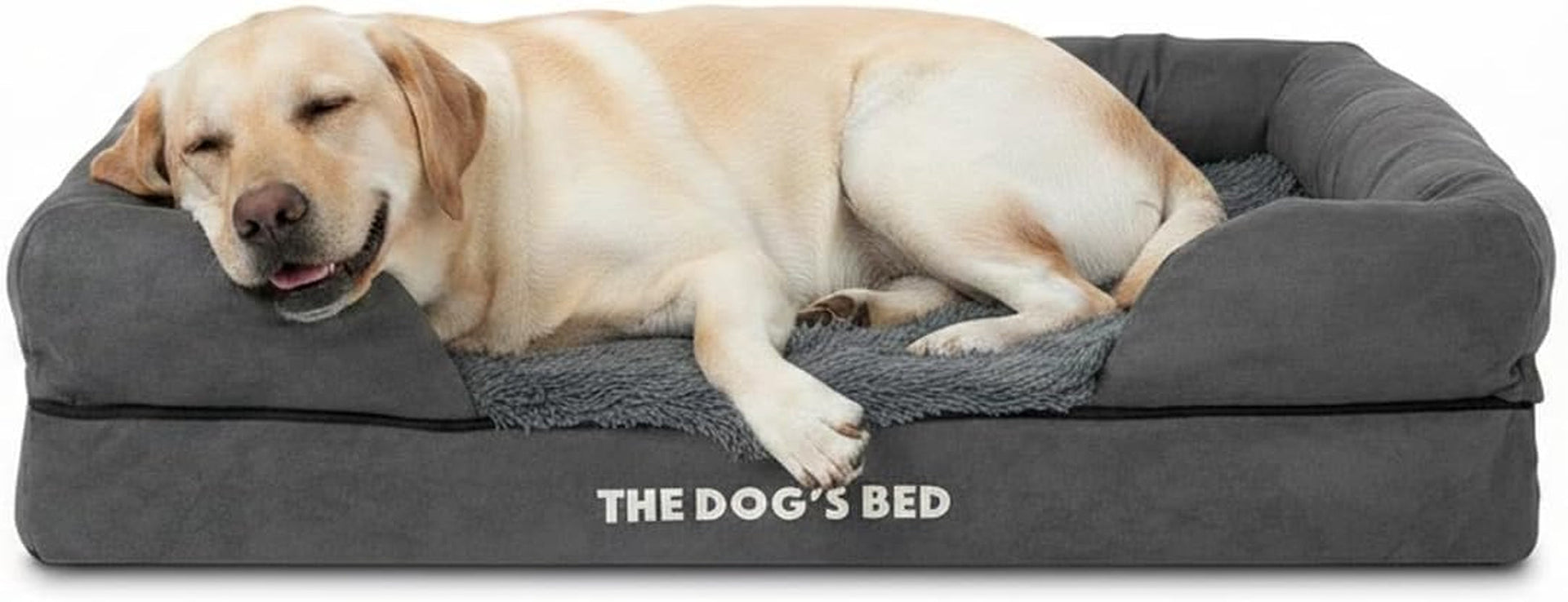 the-dog-s-bed-orthopedic-memory-foam-dog-bed-with-bolsters-for-large-dogs-high-density-support-mattress-low-front-entry-removable-washable-cover-oxford-fabric-blue-with-dark-red-trim-large