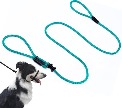No Pull Dog Leash - Figure 8 Slip Lead Head Collar for Large Dogs (Black)16