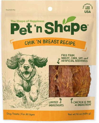 Pet 'N Shape Chik 'N Breast Jerky Dog Treats - 1 Pound1