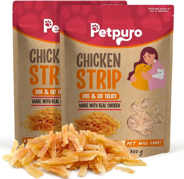 Soft Chicken Treats for Dogs, Grain Free Training Rewards Snacks, High Protein Chewy Bites for Puppy and Small & Senior Dogs, 10.6 Oz10