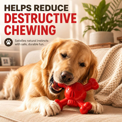 Dog Chew Toys for Aggressive Chewers, Durable Nylon Tough Chew Toy for Small & Medium Dogs, Bacon Flavor Skull Dog Toy to Keep Dogs Busy Indoors, Helps Reduce Boredom2