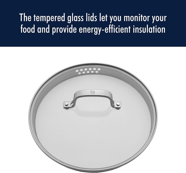 Henckels Clad H3 10-Pc Stainless Steel Cookware Set, Oven Safe up to 500°F | Dishwasher Safe, Tri-Ply Clad Construction. Induction Compatible Designed for All Cooktops.7