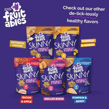 Fruitables Skinny Mini Dog Treats, Training Treats, Bacon & Apple, 12Oz | Healthy Dog Treats, Crunchy Dog Biscuits, Healthy Puppy Treats, Limited Ingredient, Training Rewards, Made in USA10