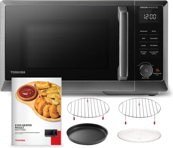 Inverter Countertop Microwave Oven Air Fryer Combo MASTER Series, Broil, Convection, Speedy Combi, Even Defrost 11.3'' Turntable Sound On/Off, 27 Auto Menu&47 Recipes | Broil, Convection, Speedy Combi, Even Defrost 11.3'' Turntable, Sound On/Off, 27 Auto Menu & 47 Recipes1