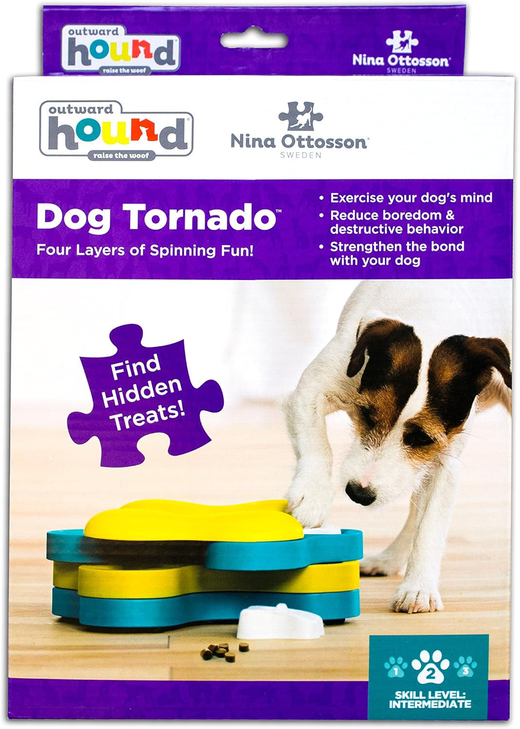 outward-hound-by-nina-ottosson-dog-tornado-interactive-treat-puzzle-enrichment-toy-3-spinning-layers-level-2-intermediate