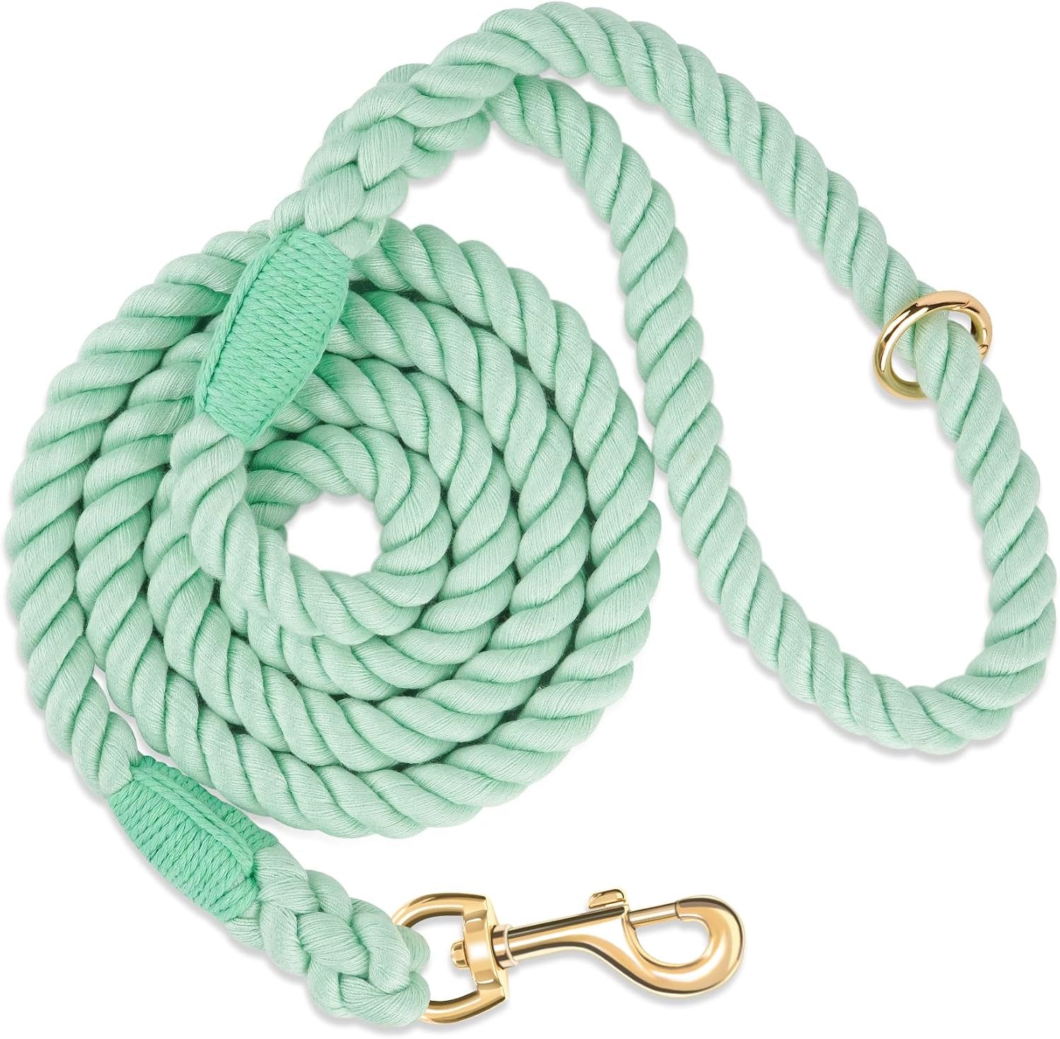 5-ft-handmade-rope-dog-leash-for-small-medium-and-large-dogs-soft-and-comfortable-grip-new-golden-heavy-duty-metal-clasp-colorful-macaron