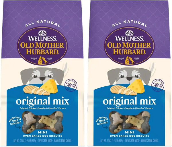 Old Mother Hubbard Wellness P-Nuttier Dog Biscuits, Natural, Training Treats, Peanut Butter Flavor, Mini Size, (20 Ounce Bag)11